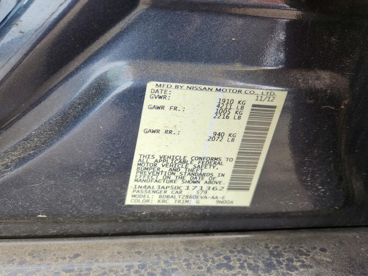 2013 NISSAN ALTIMA 2.5 photo 25
