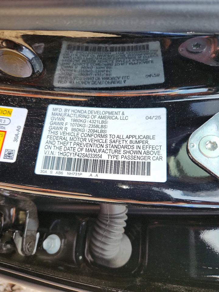2025 HONDA ACCORD SE photo 13