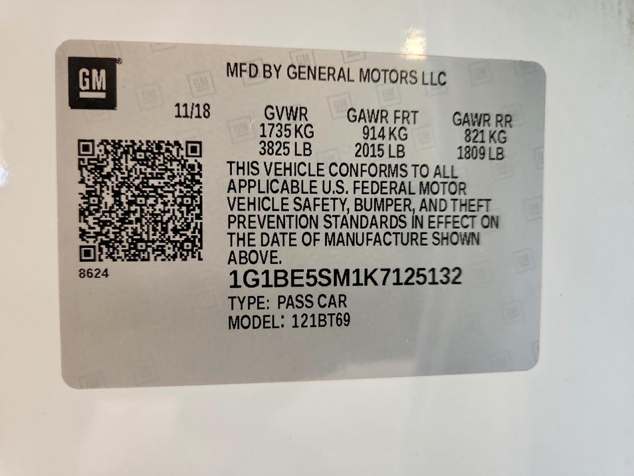 2019 CHEVROLET CRUZE LT photo 37