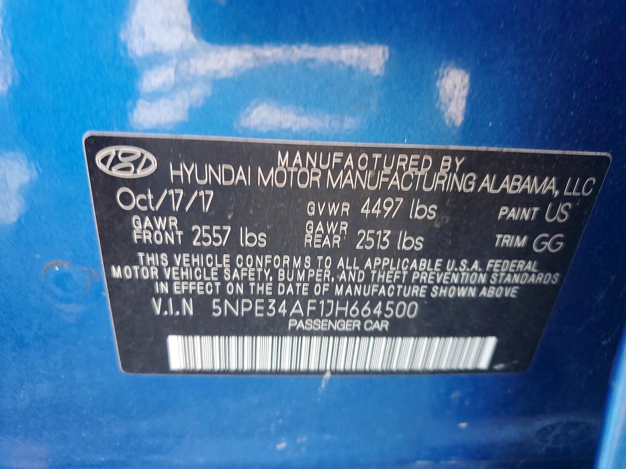 2018 HYUNDAI SONATA SEL photo 34