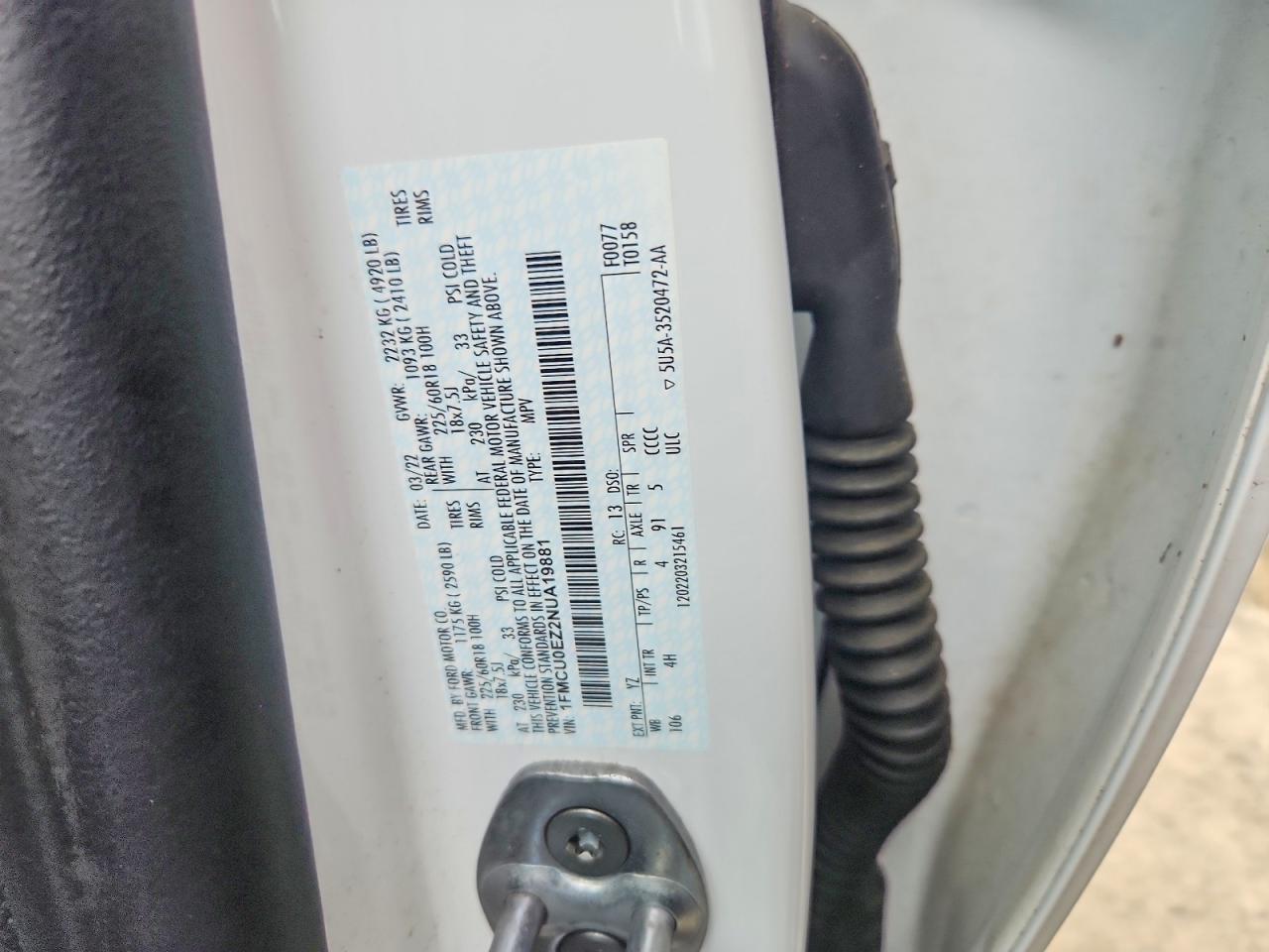 2022 FORD ESCAPE SE photo 13