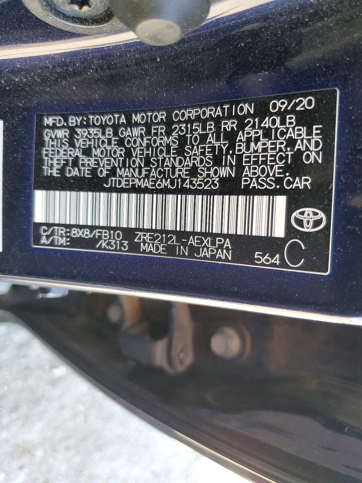 2021 TOYOTA COROLLA LE photo 34
