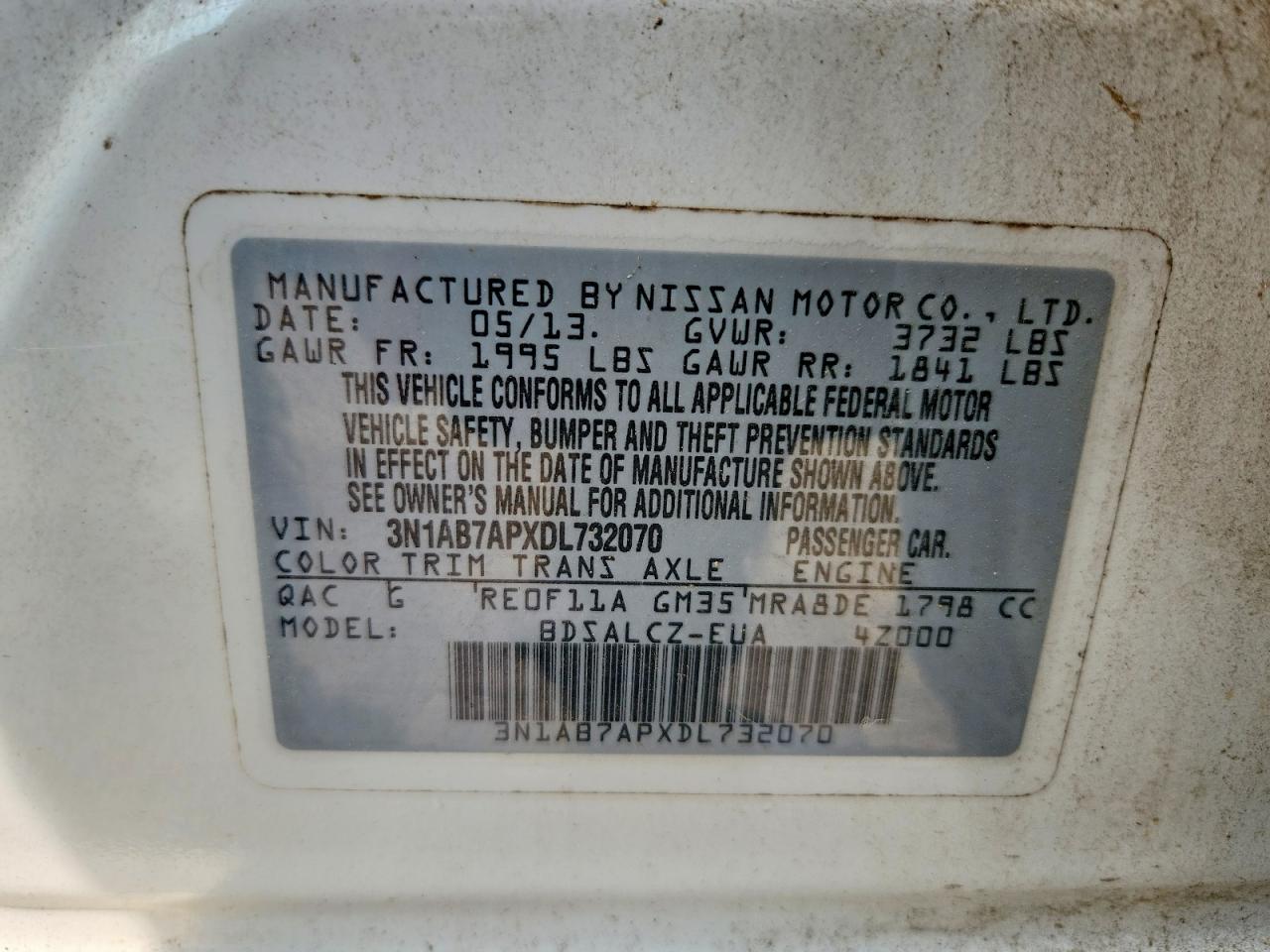 2013 NISSAN SENTRA S photo 25