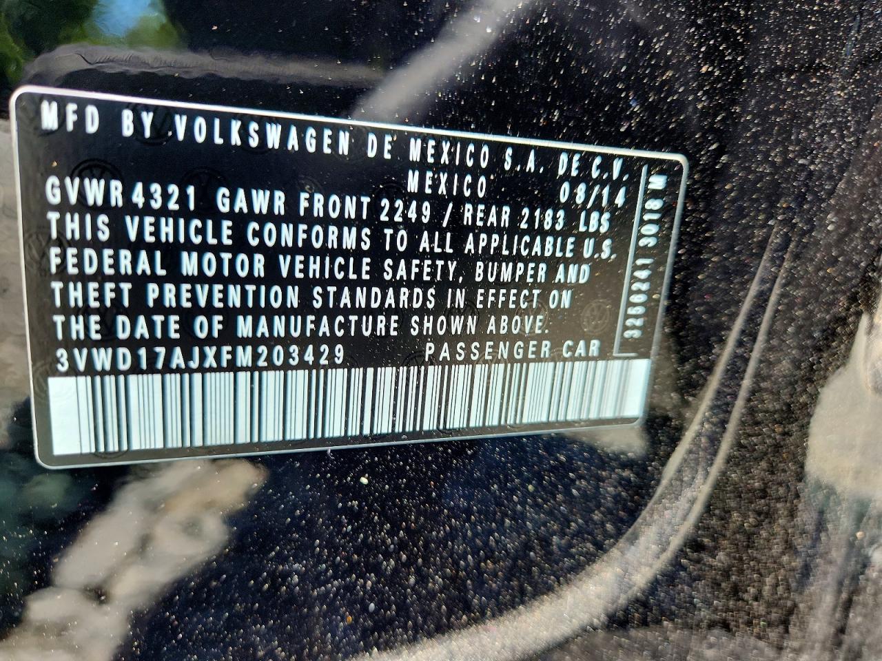 2015 VOLKSWAGEN JETTA SE photo 23