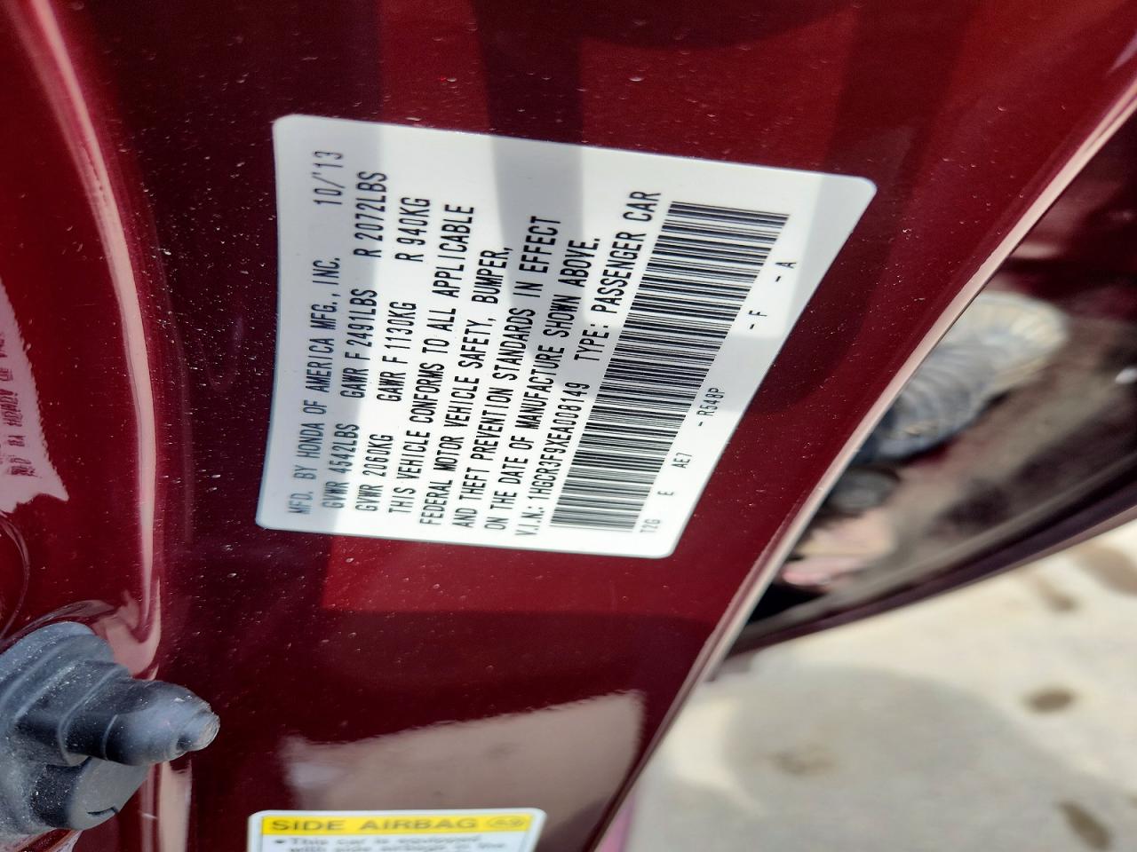 2014 HONDA ACCORD TOURING photo 37