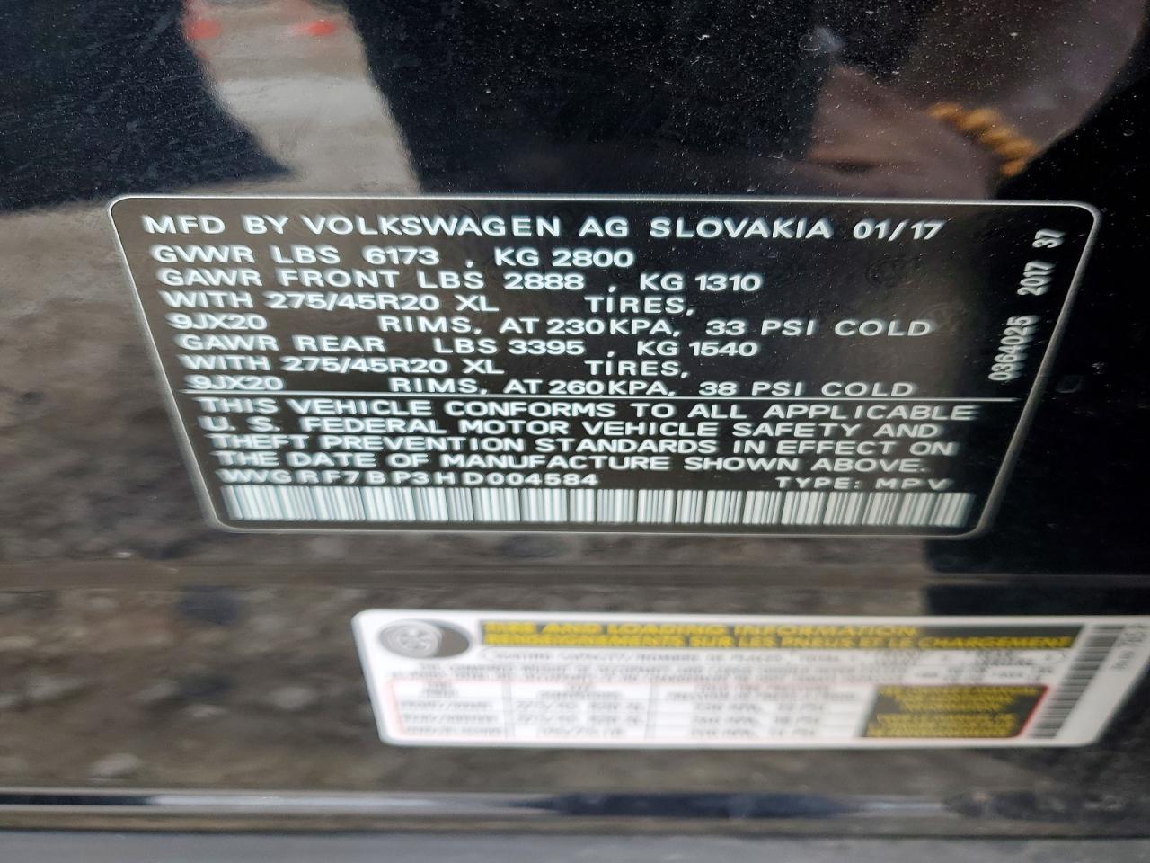 2017 VOLKSWAGEN TOUAREG WOLFSBURG photo 14