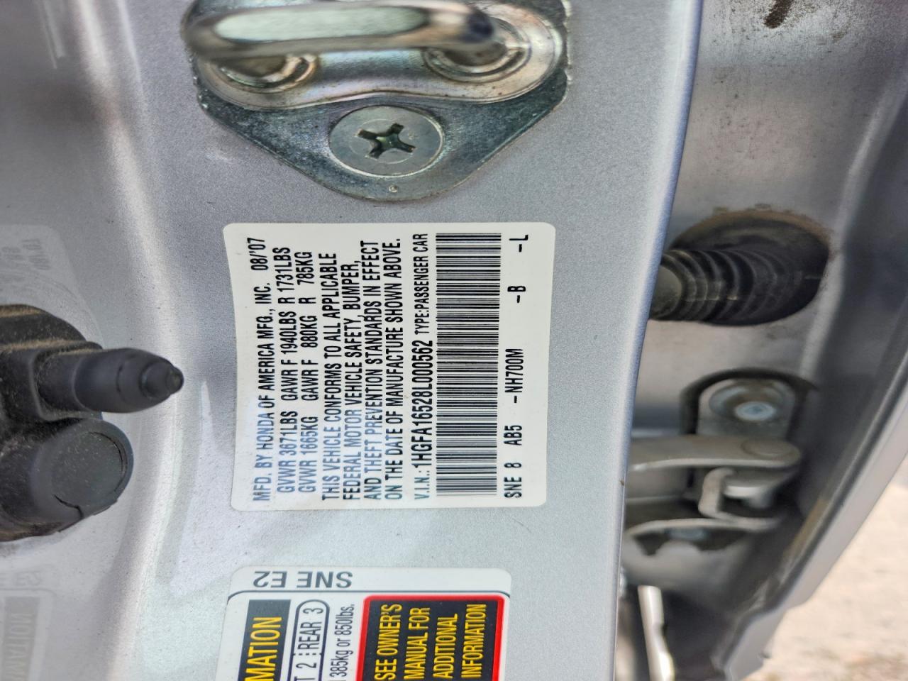 2008 HONDA CIVIC LX photo 34