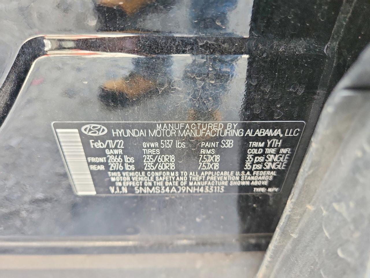2022 HYUNDAI SANTA FE SEL photo 25