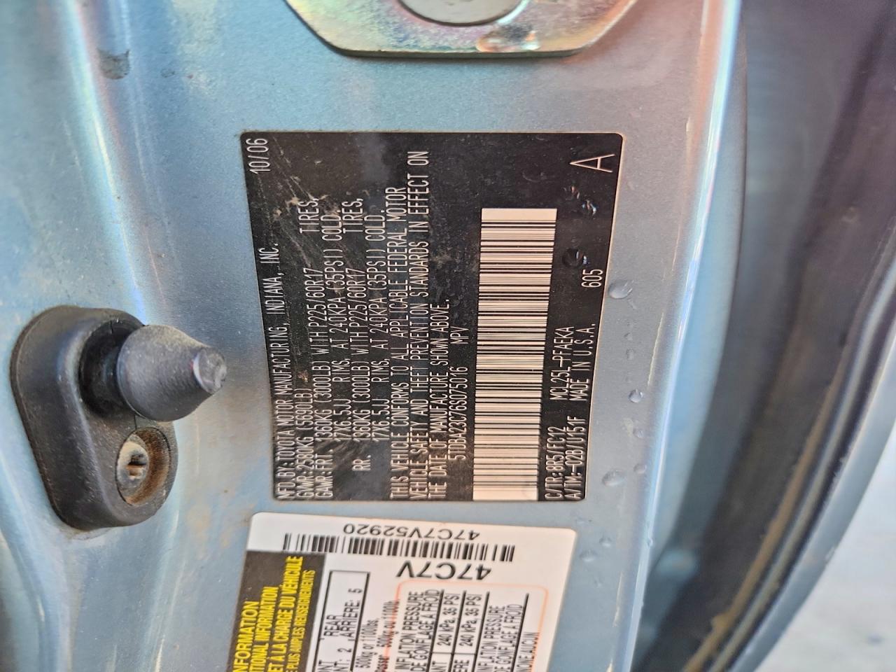 2006 TOYOTA SIENNA LE photo 40