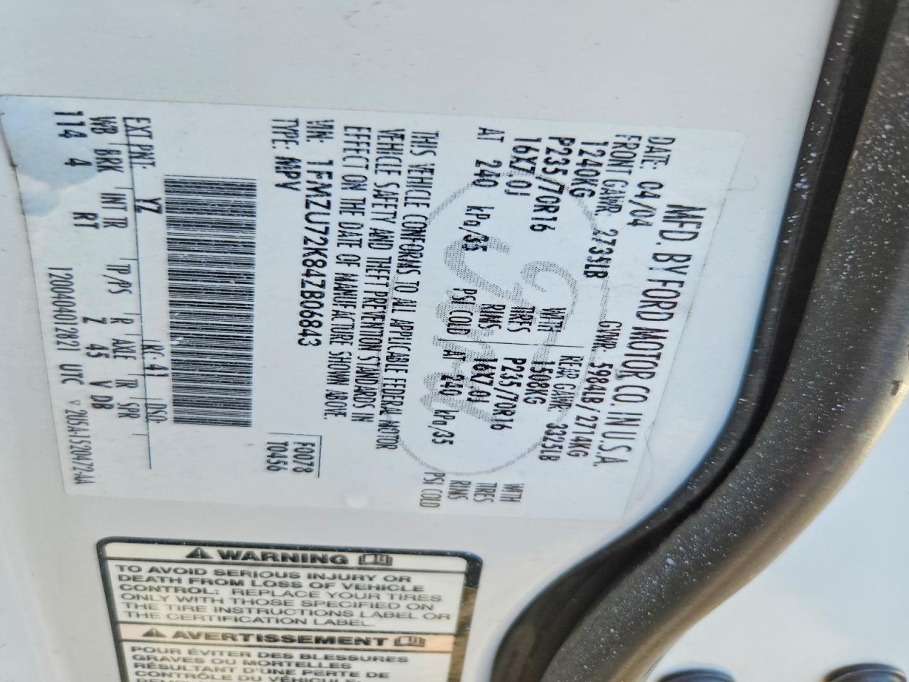 2004 FORD EXPLORER XLS photo 25