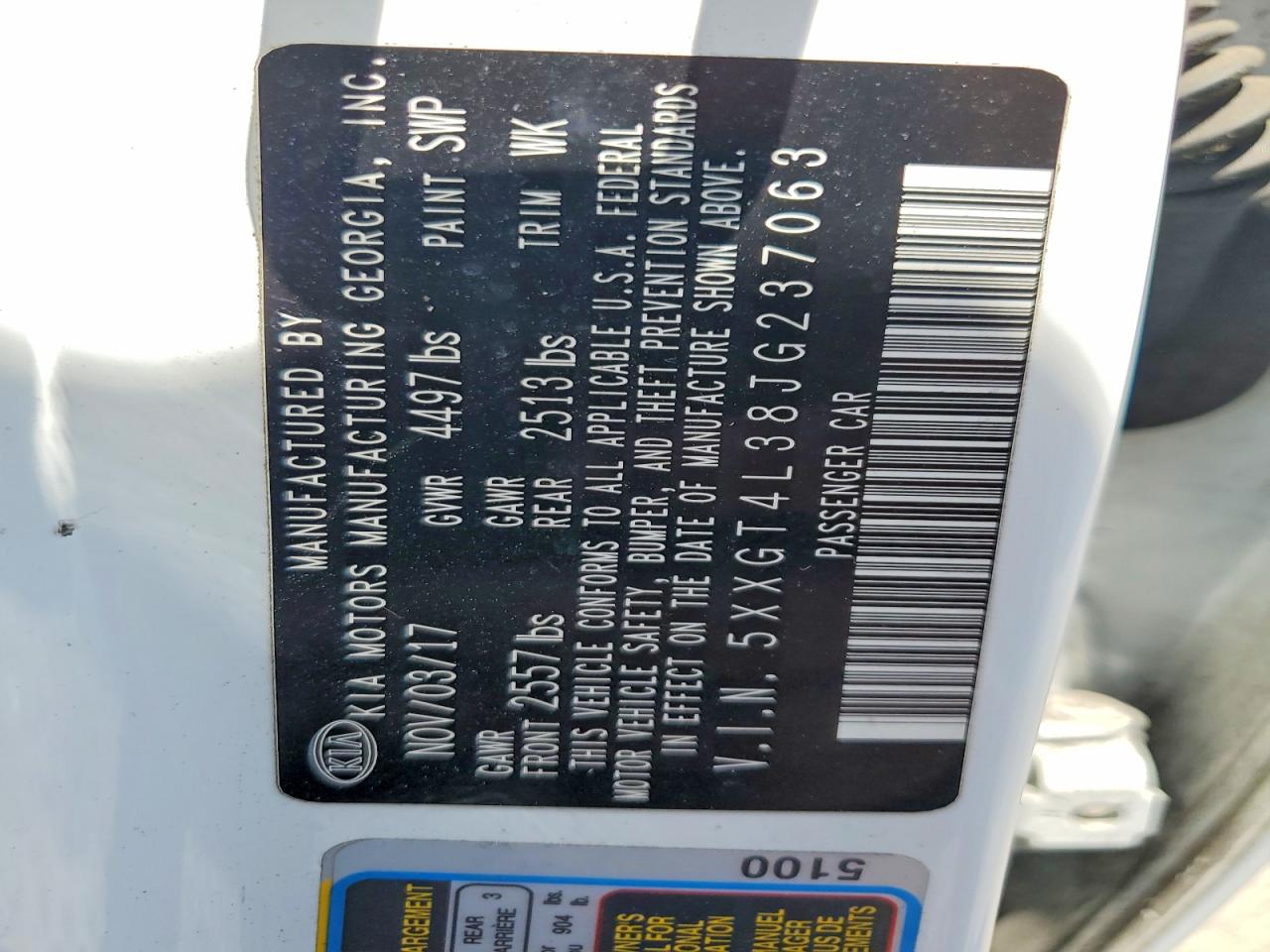 2018 KIA OPTIMA LX photo 37