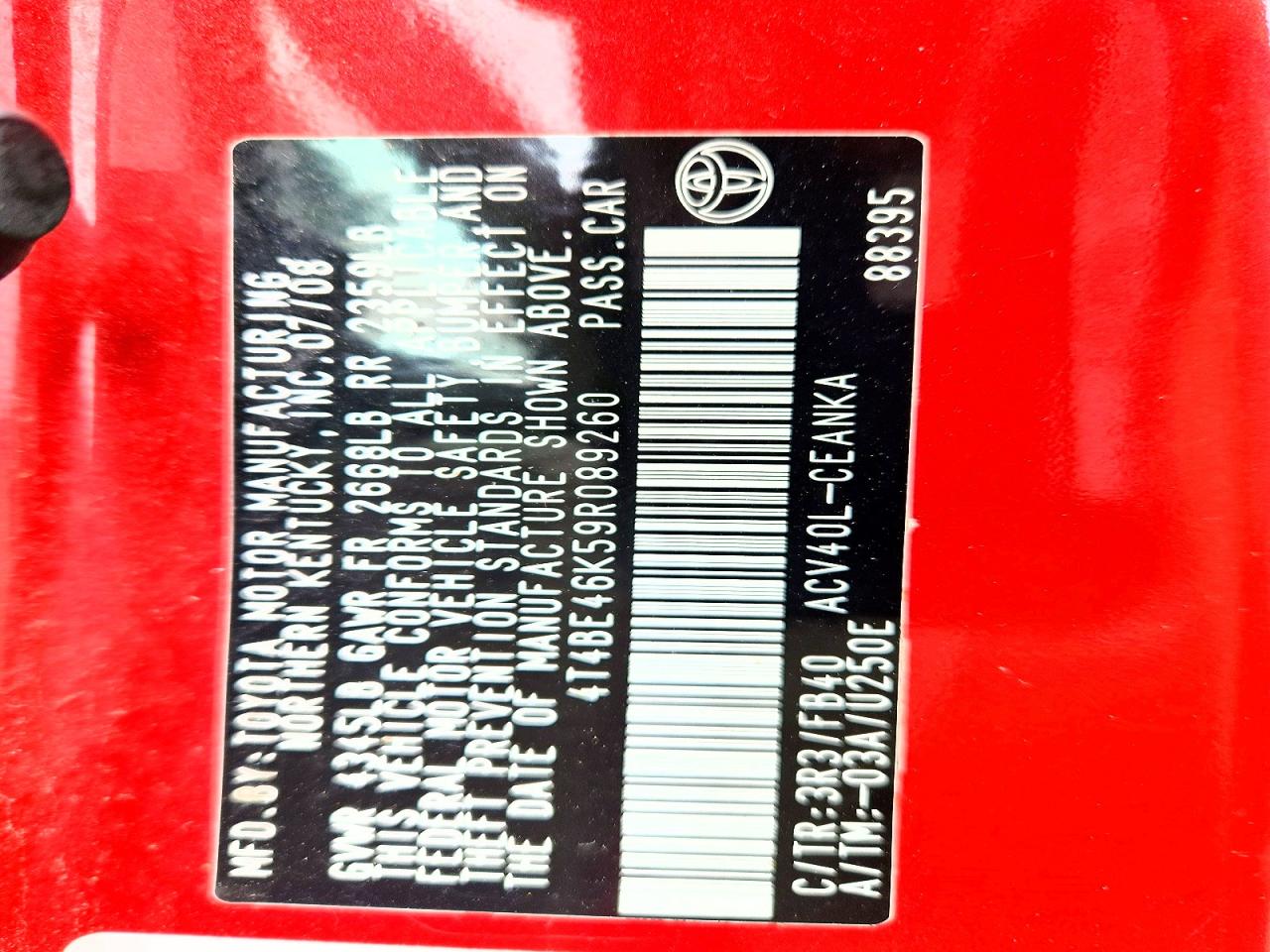 2009 TOYOTA CAMRY LE photo 34