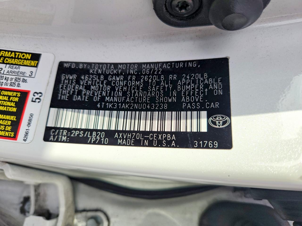 2022 TOYOTA CAMRY XSE photo 23