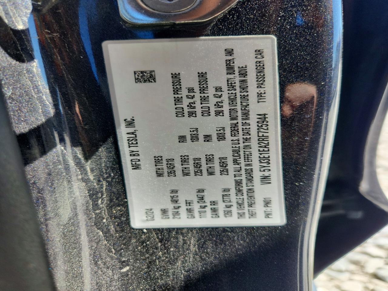 2024 TESLA MODEL 3 photo 34