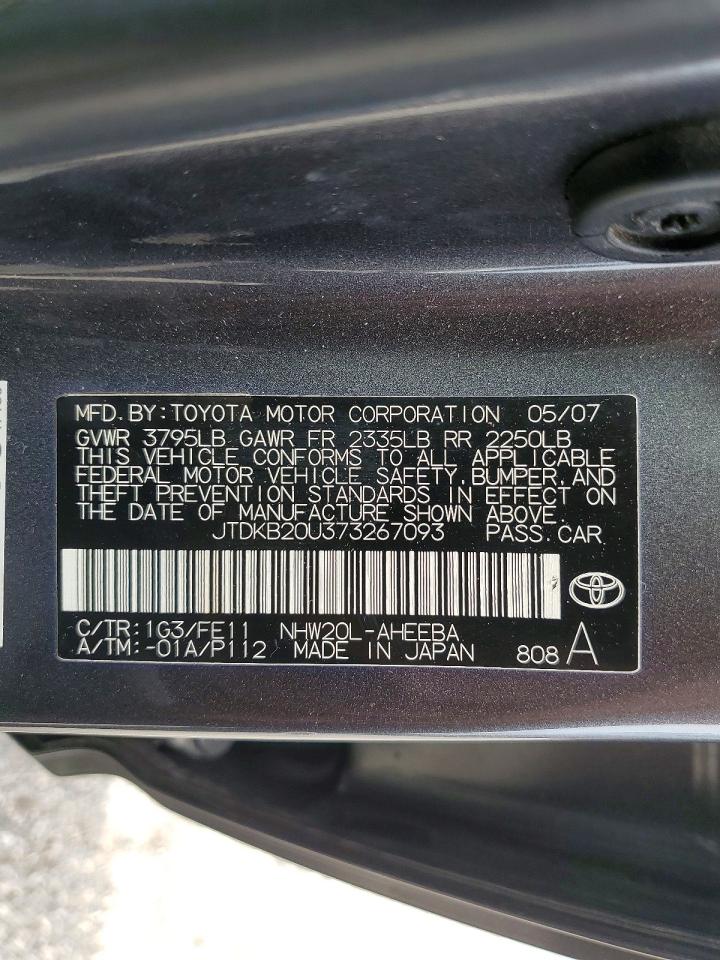 2007 TOYOTA PRIUS BASE photo 12