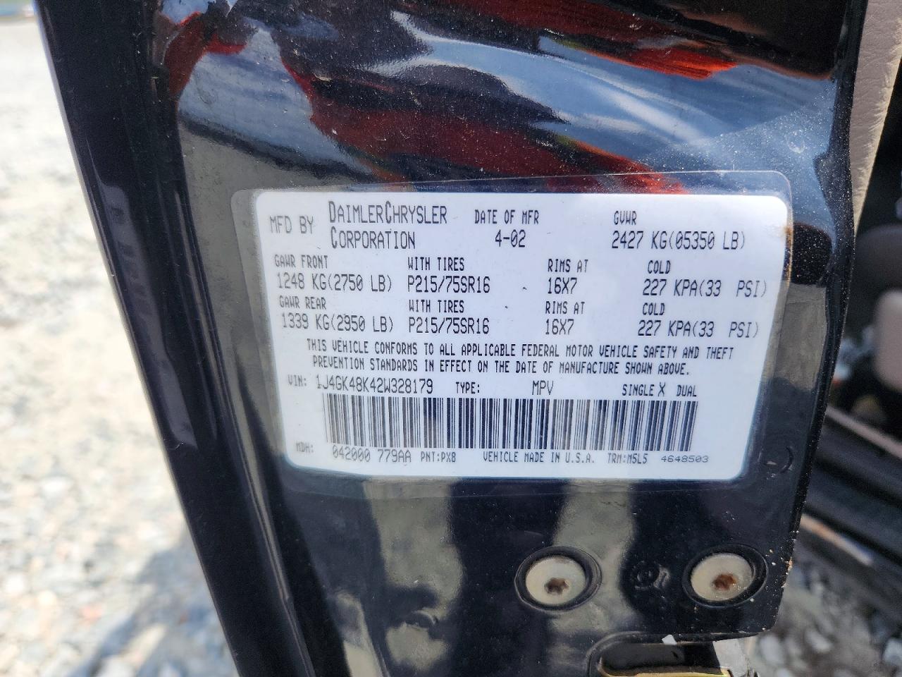 2002 JEEP LIBERTY SPORT photo 37