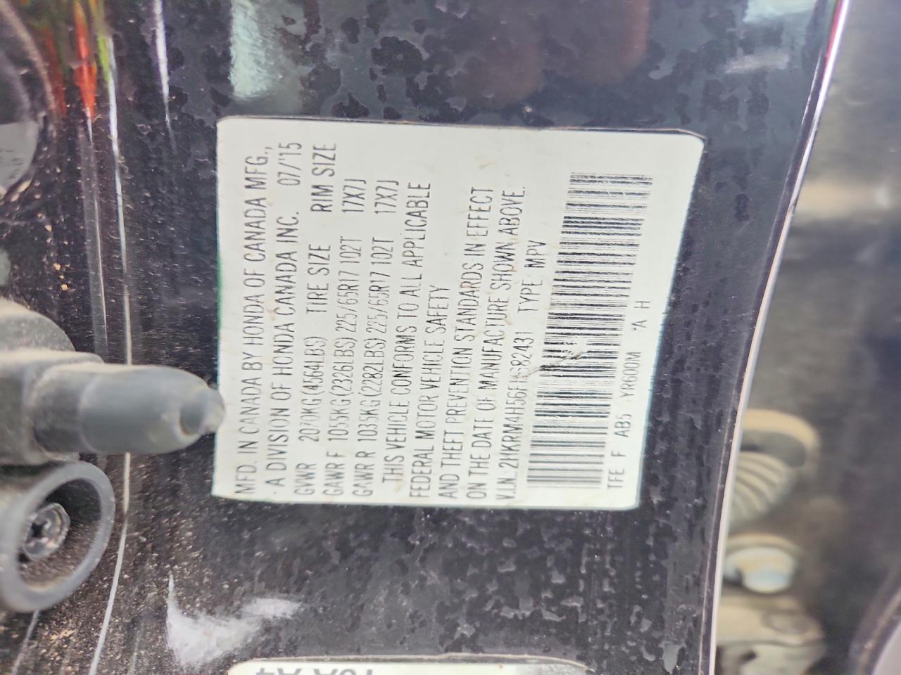 2015 HONDA CR-V EX photo 25