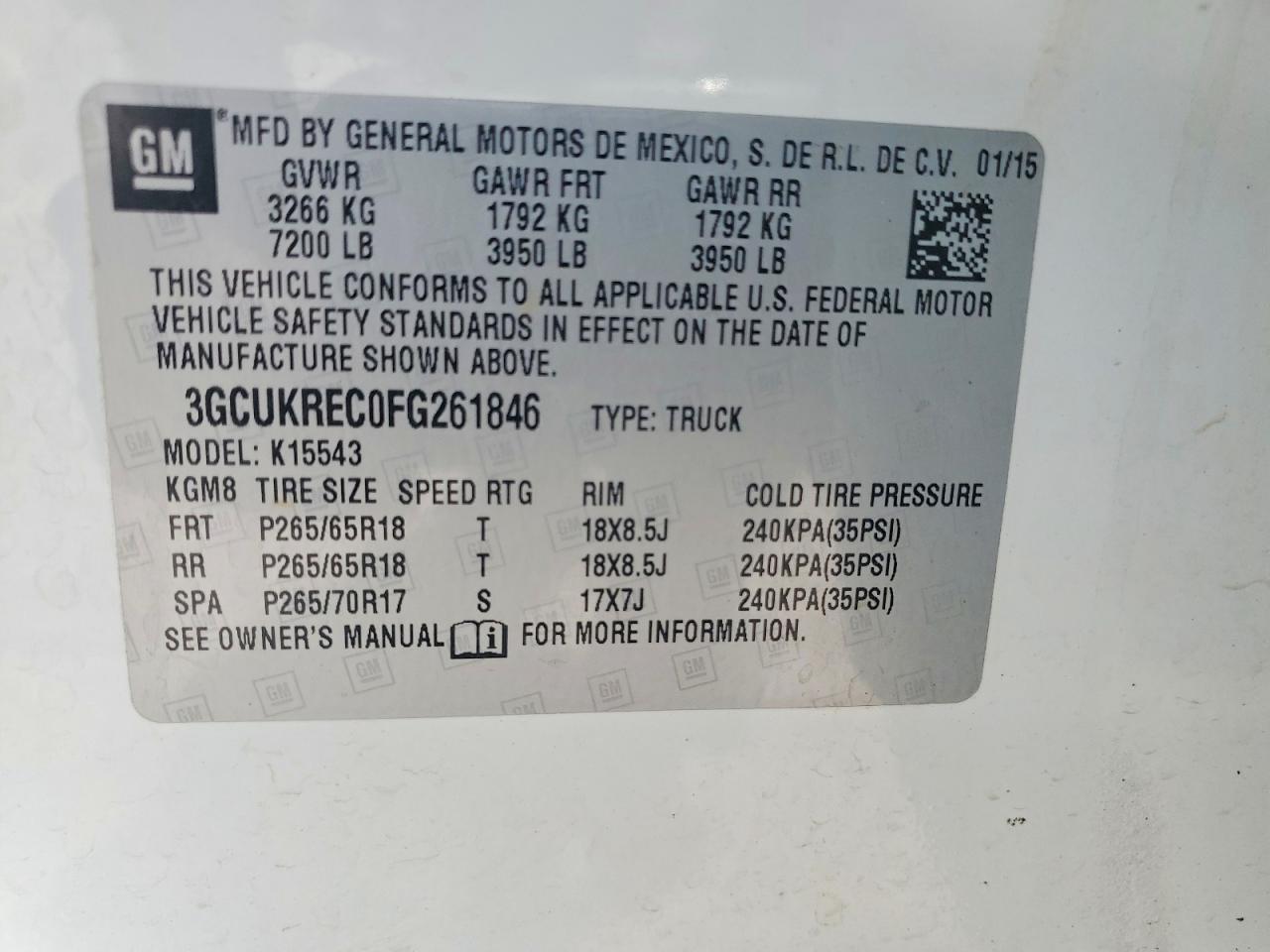 2015 CHEVROLET SILVERADO K1500 LT photo 25