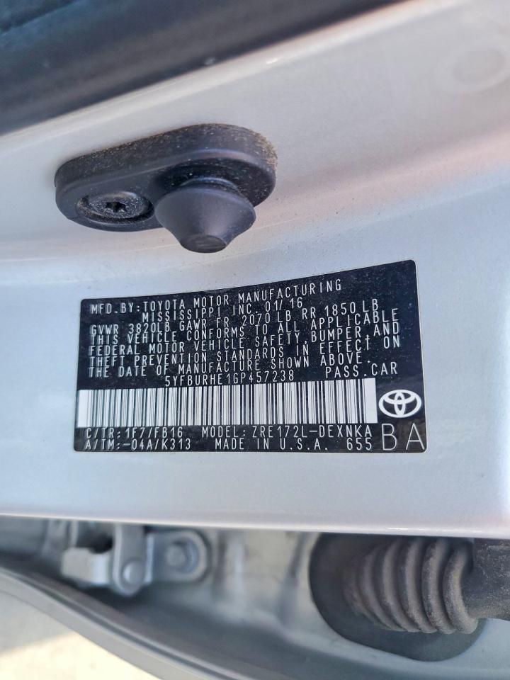 2016 TOYOTA COROLLA LE photo 23