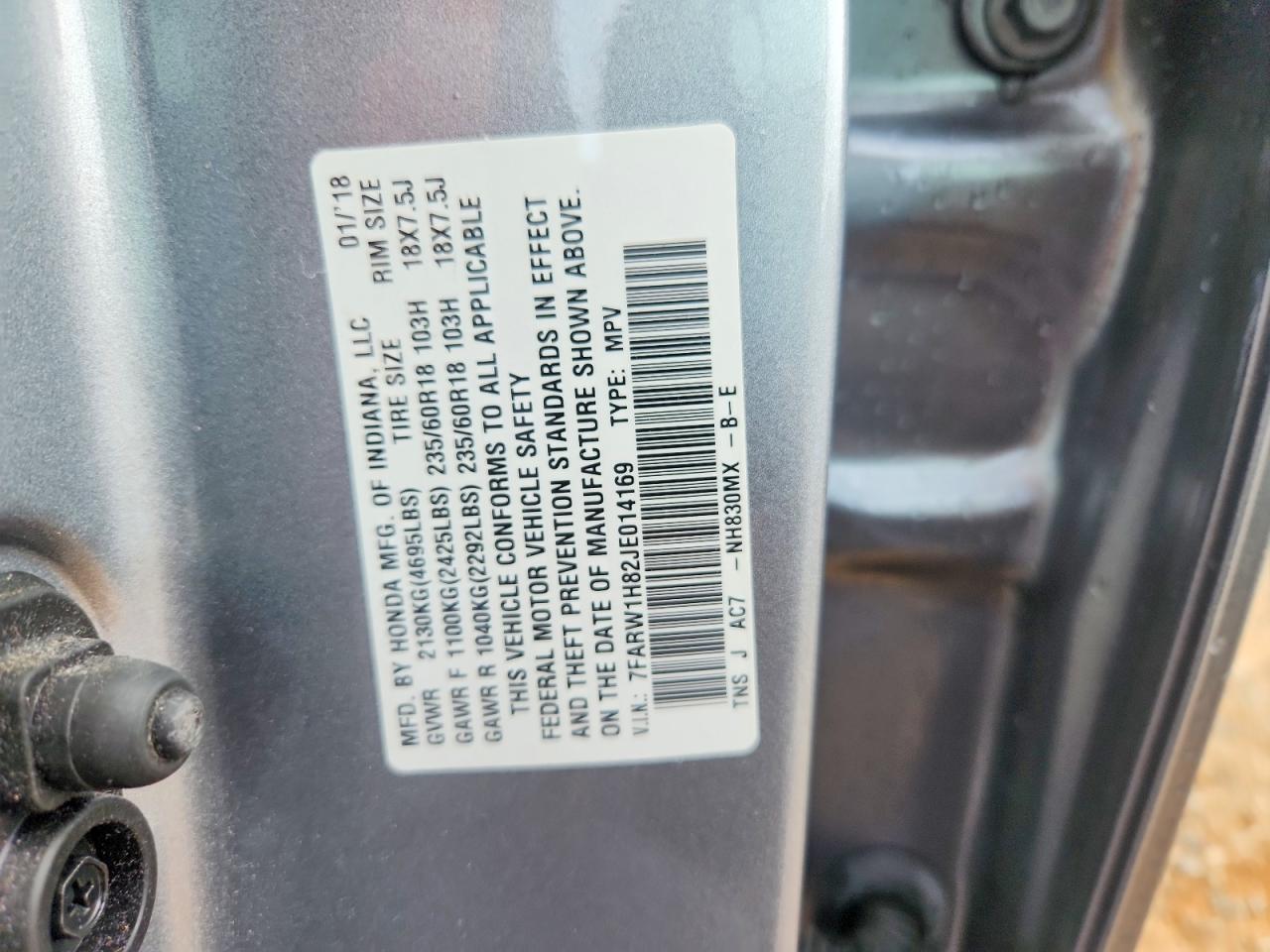 2018 HONDA CR-V EXL photo 34
