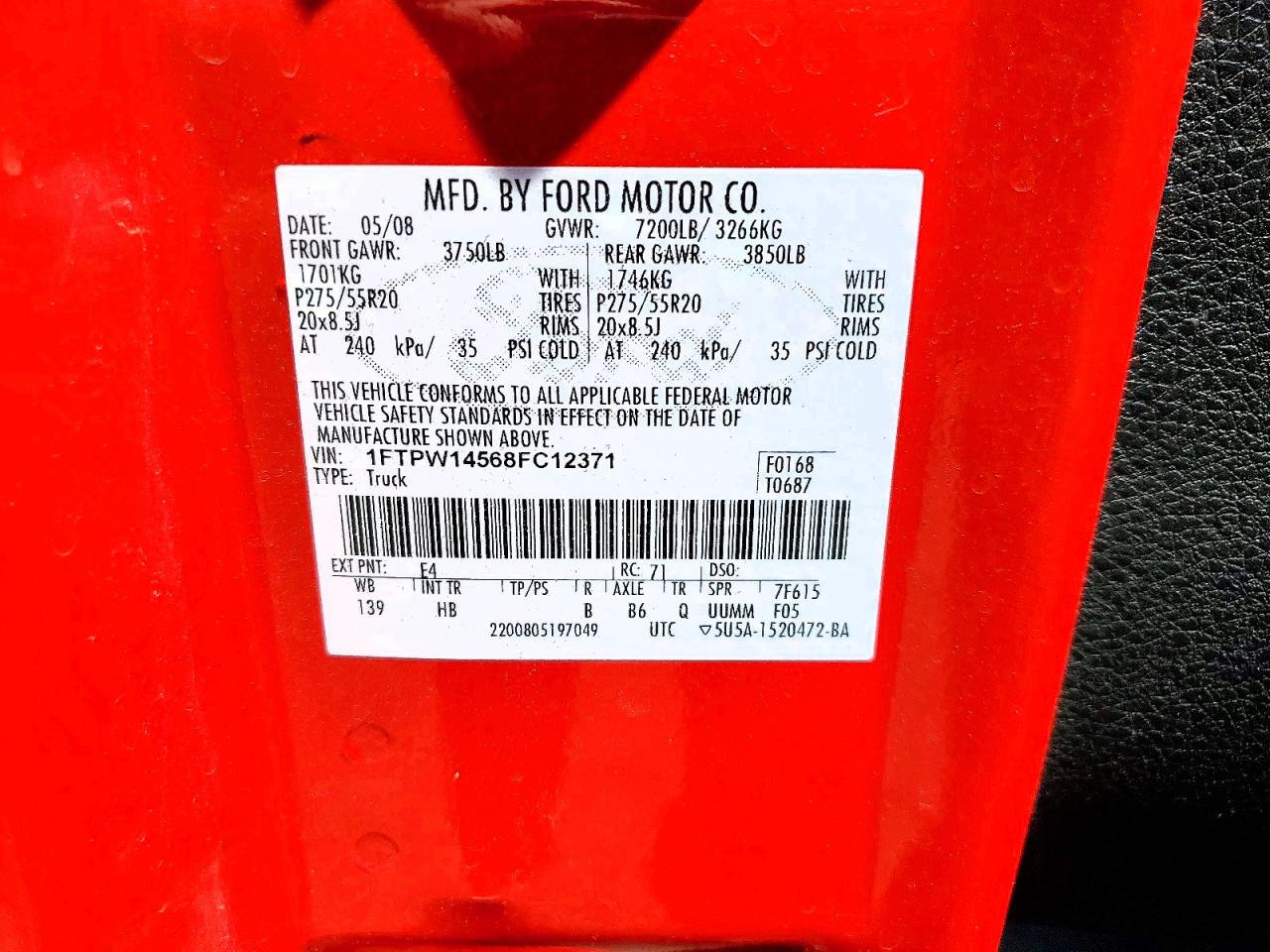 2008 FORD F150 SUPERCREW photo 23