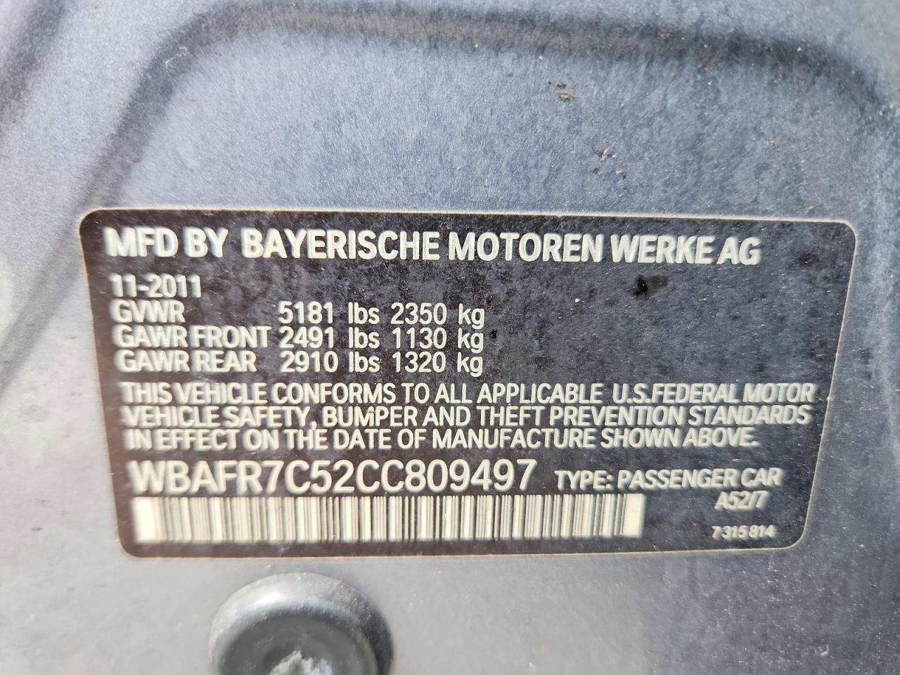 2012 BMW 535 I photo 23