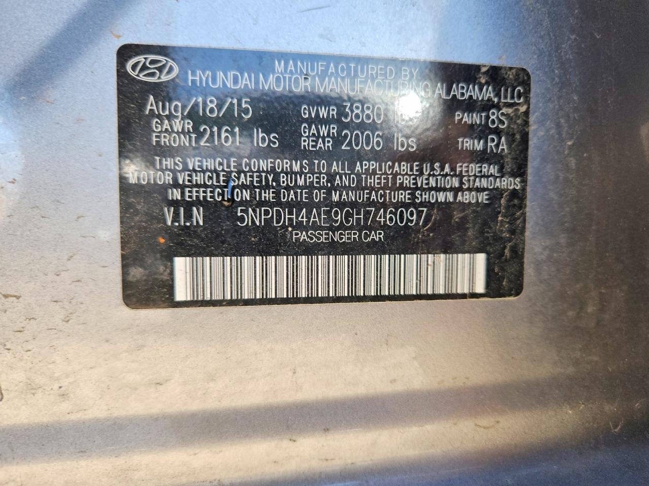 2016 HYUNDAI ELANTRA SE photo 37