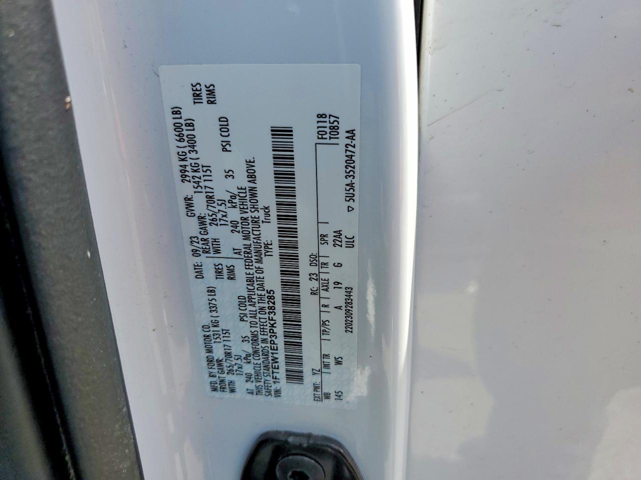 2023 FORD F150 SUPERCREW photo 23