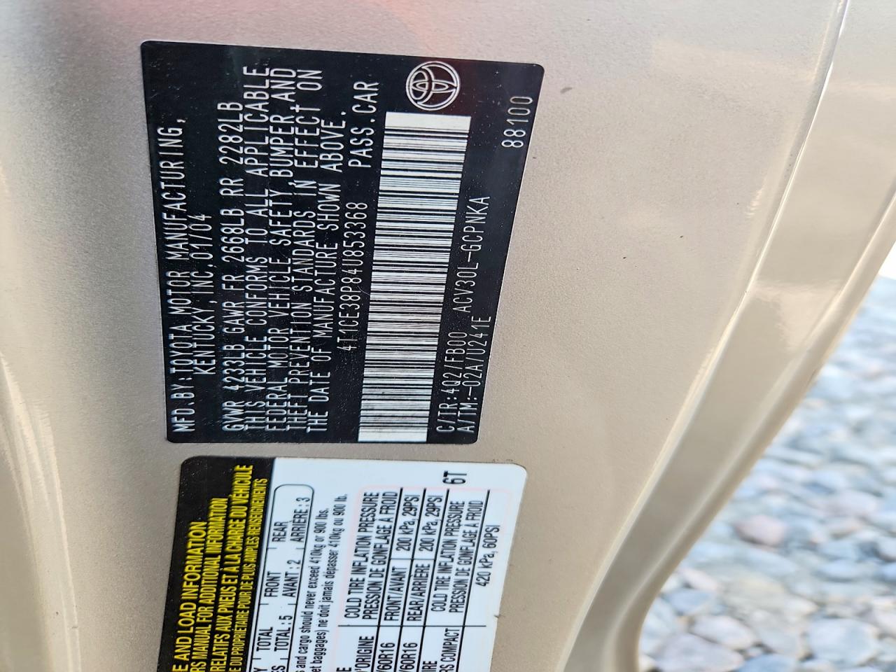 2004 TOYOTA CAMRY SOLARA SE photo 23