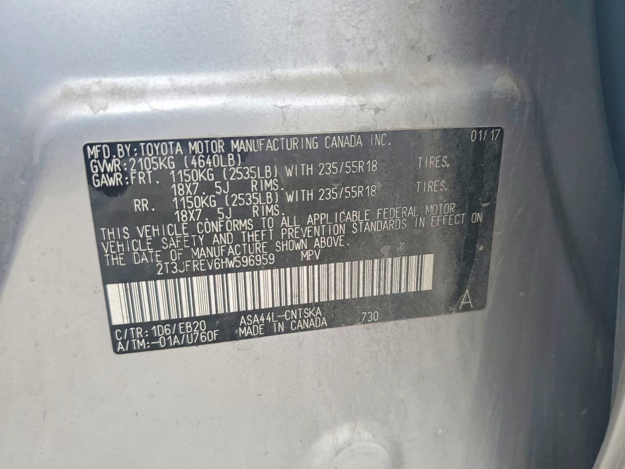 2017 TOYOTA RAV4 SE photo 37