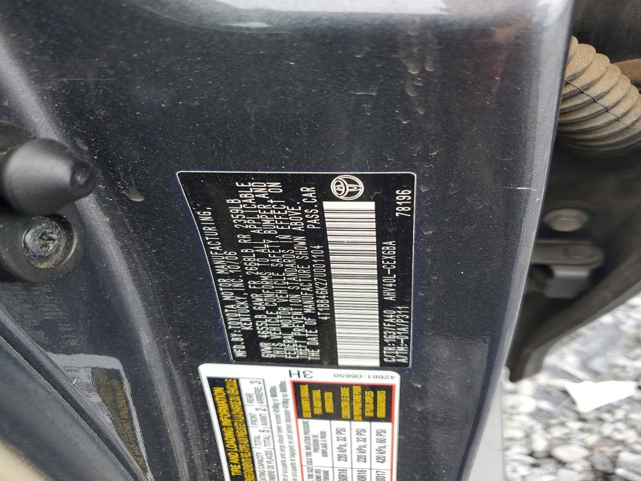 2007 TOYOTA CAMRY HYBRID photo 23