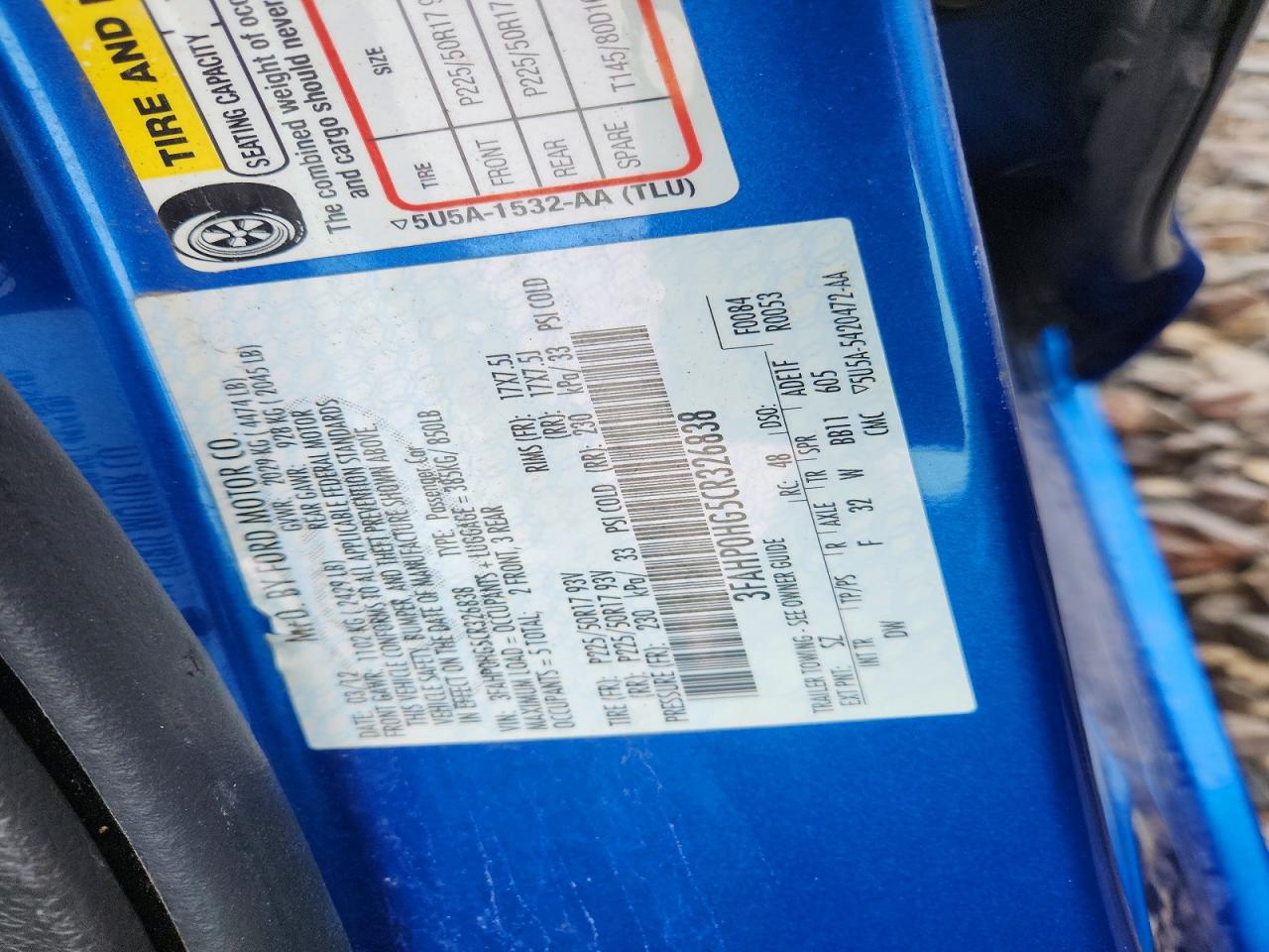 2012 FORD FUSION SE photo 34