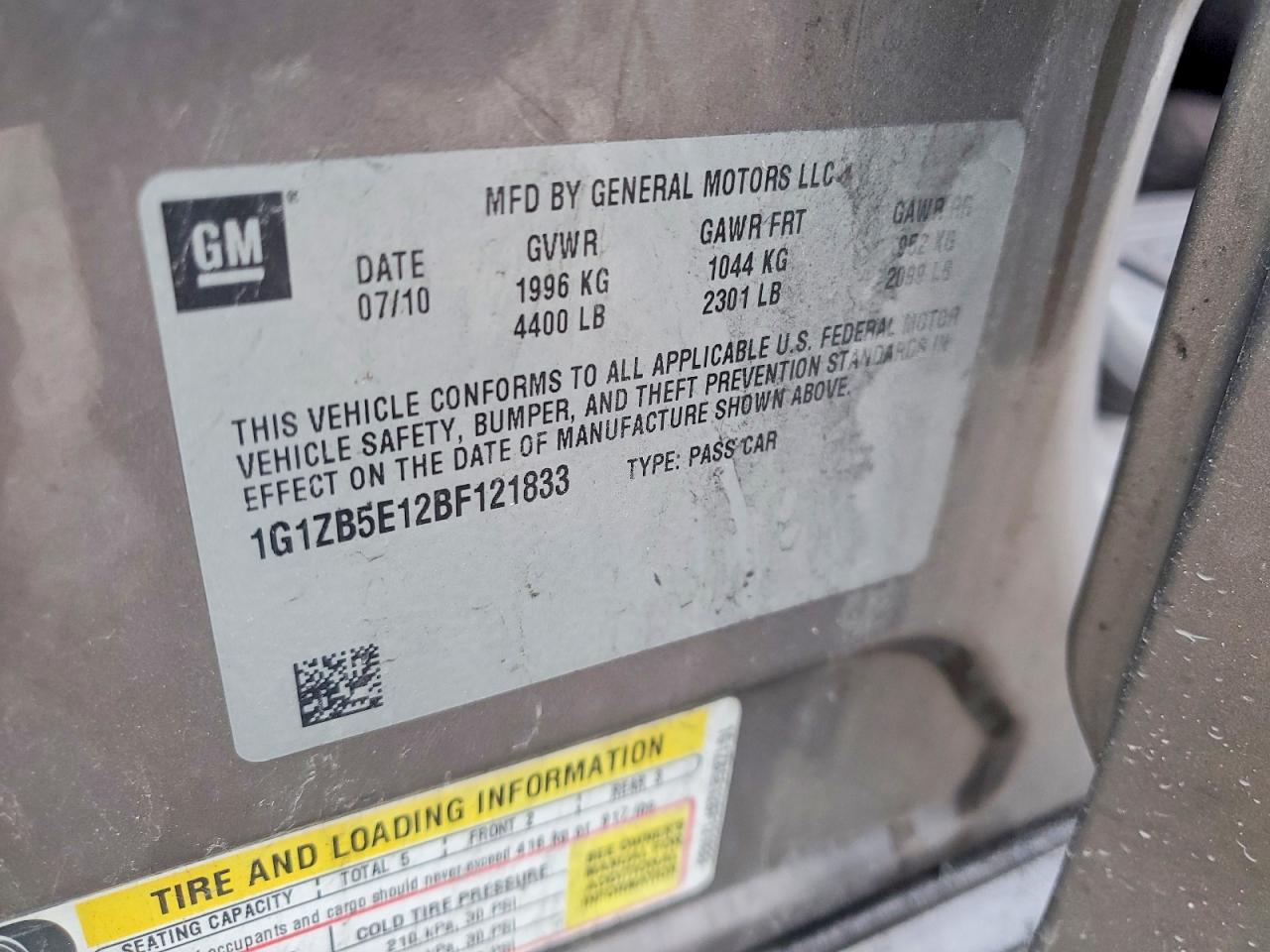 2011 CHEVROLET MALIBU LS photo 23