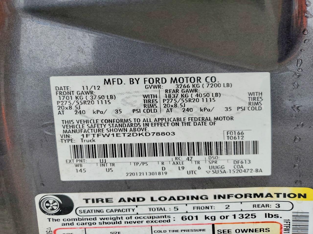 2013 FORD F150 SUPERCREW photo 34