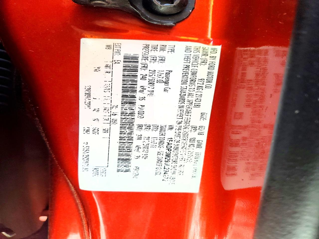 2018 FORD FOCUS SEL photo 23