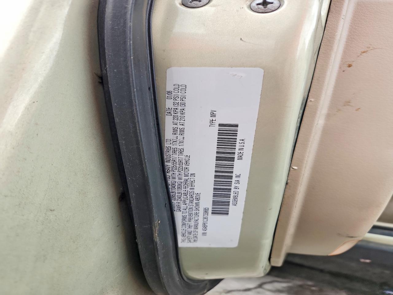 2006 SUBARU LEGACY OUTBACK 2.5I photo 23
