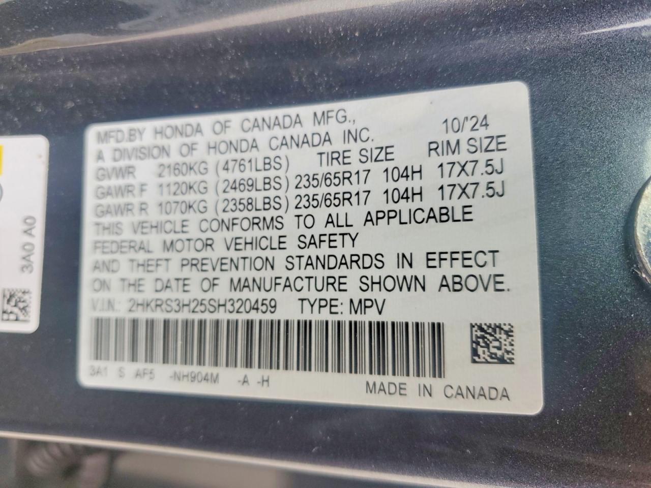 2025 HONDA CR-V LX photo 37