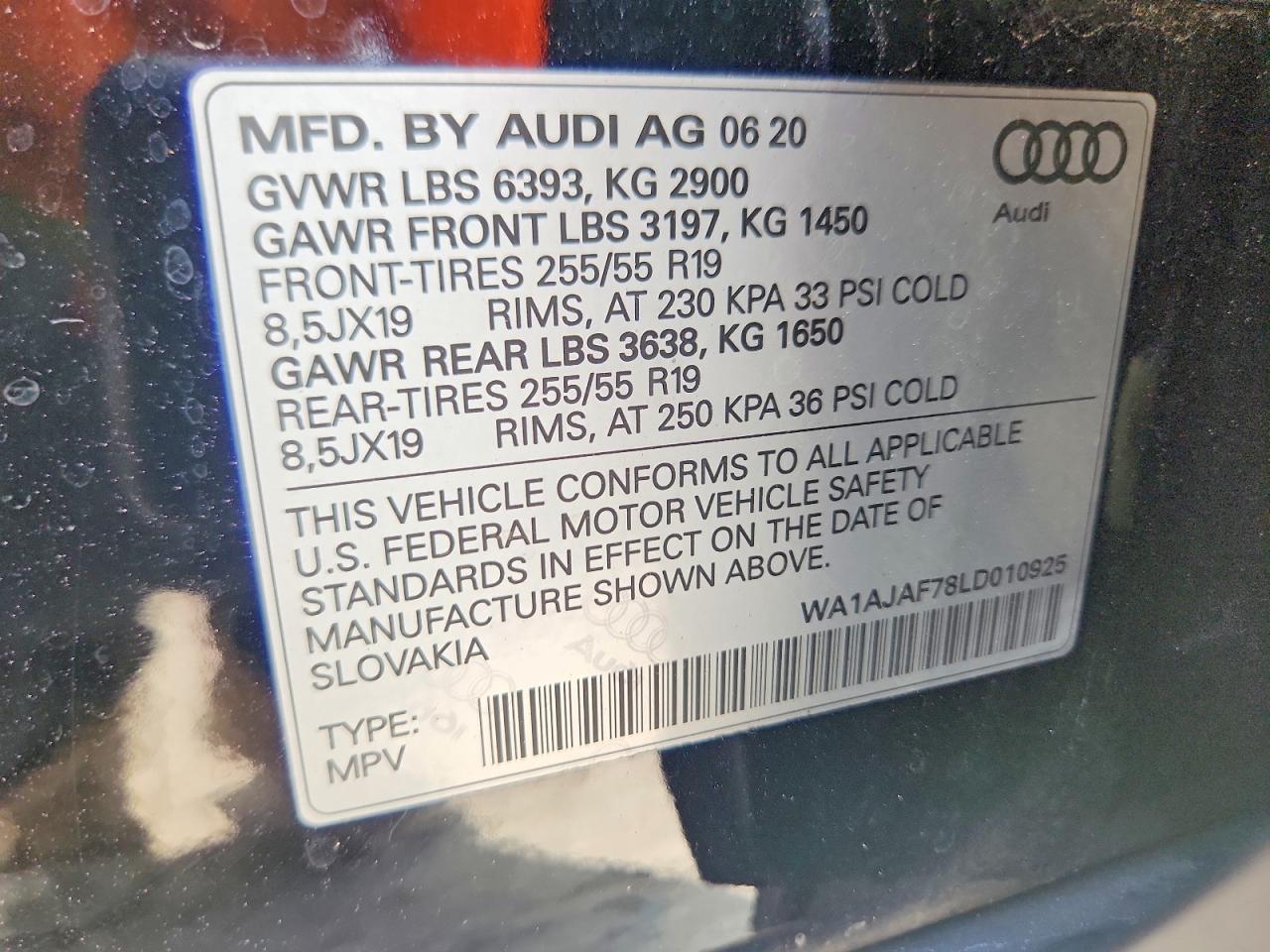 2020 AUDI Q7 PREMIUM photo 27