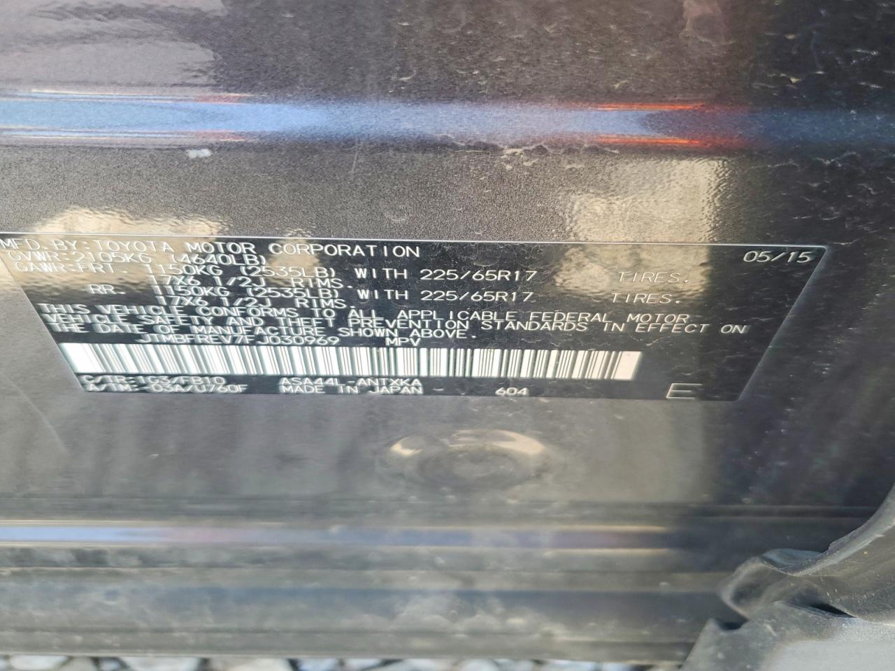 2015 TOYOTA RAV4 LE photo 37