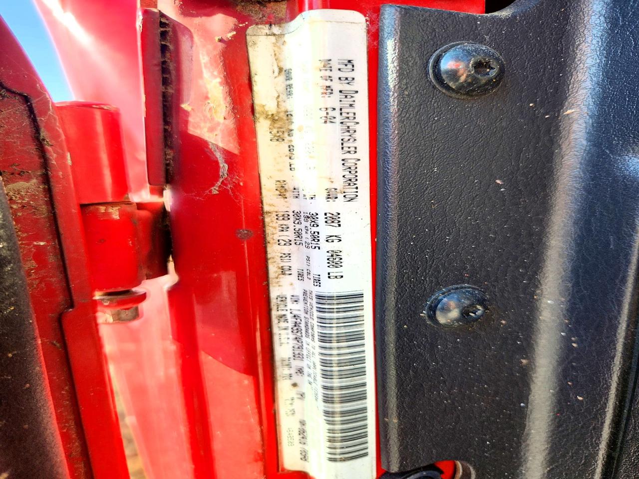 2004 JEEP WRANGLER / TJ SPORT photo 23