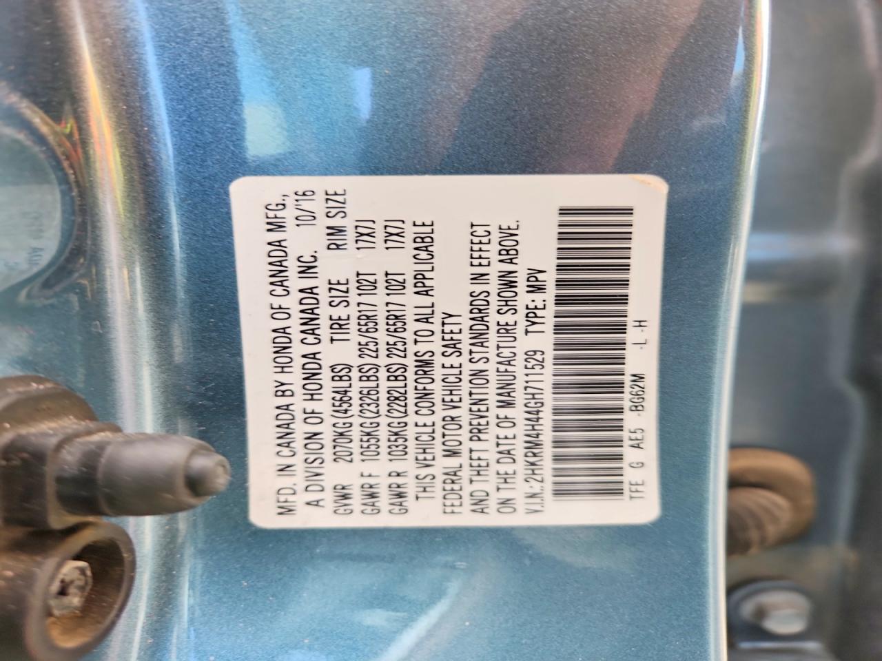 2016 HONDA CR-V SE photo 13