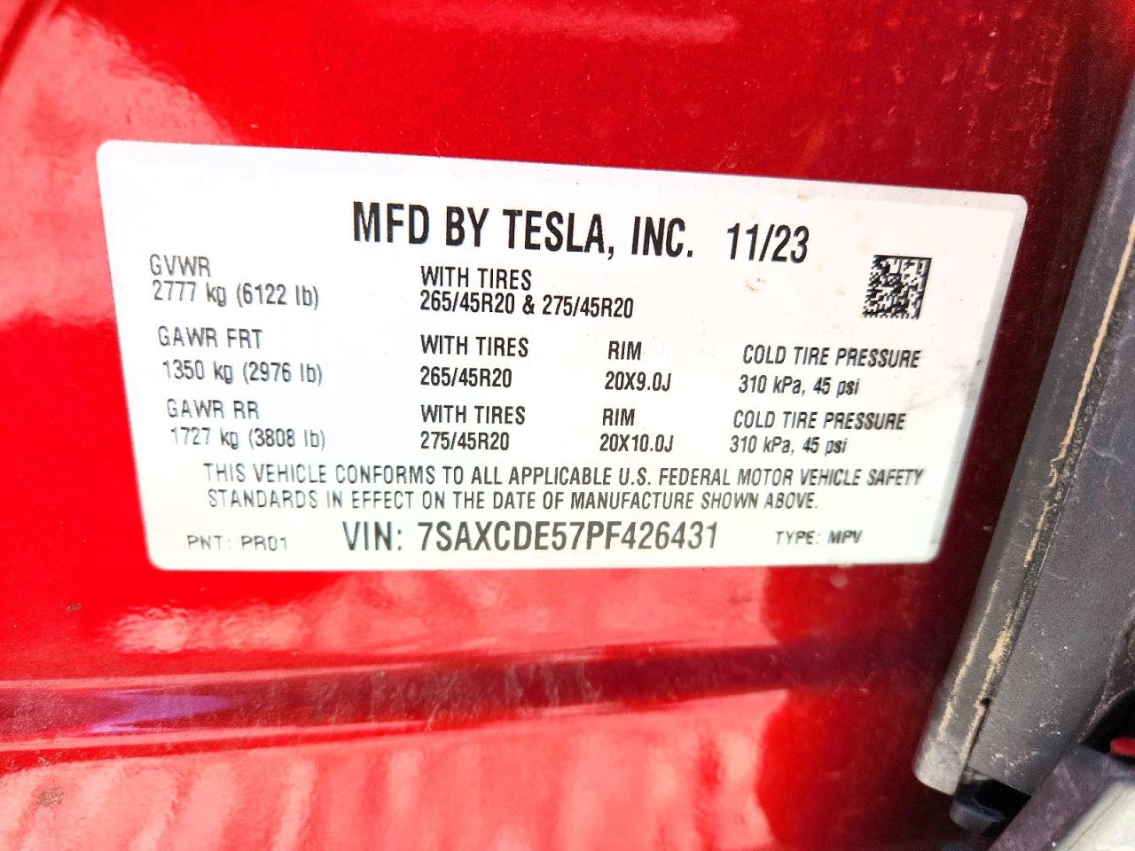 2023 TESLA MODEL X photo 23
