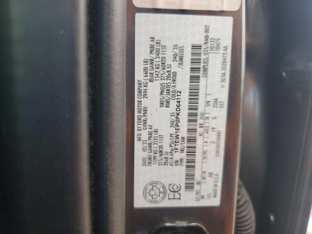 2023 FORD F150 SUPERCREW photo 23