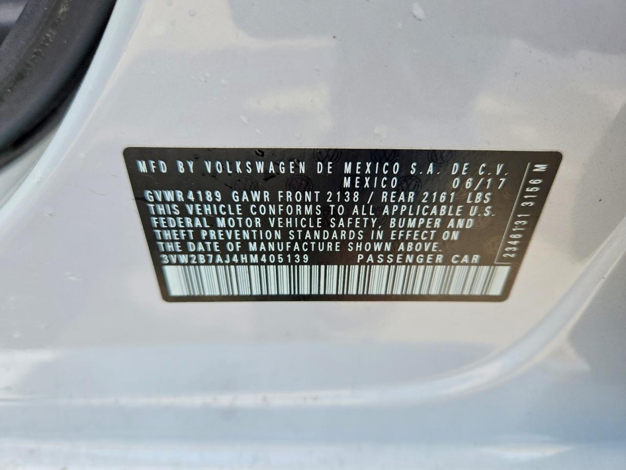 2017 VOLKSWAGEN JETTA S photo 13