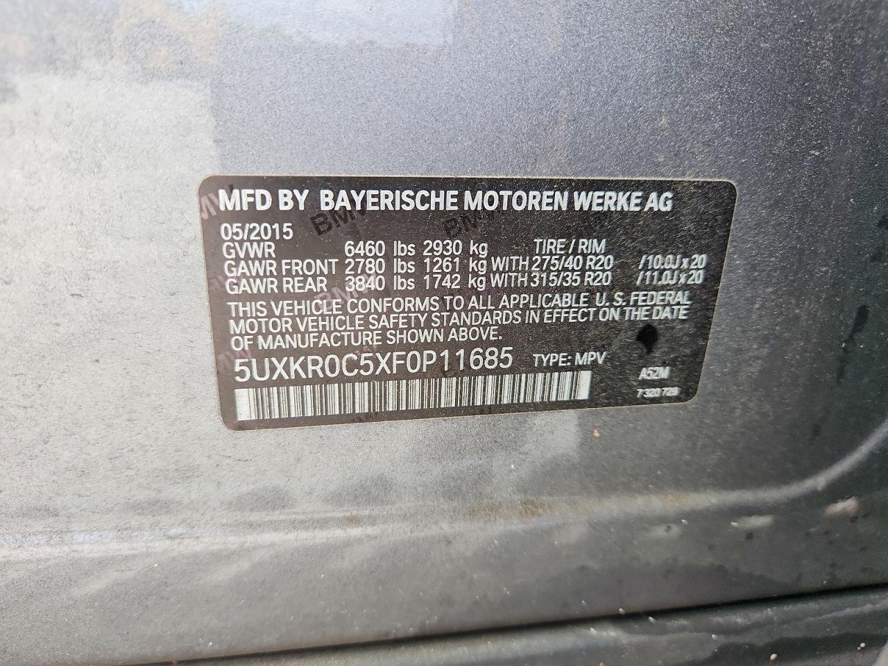 2015 BMW X5 XDRIVE35I photo 25