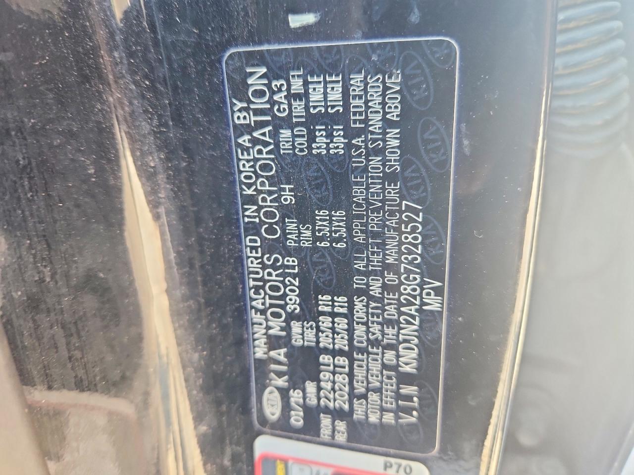 2016 KIA SOUL BASE photo 23