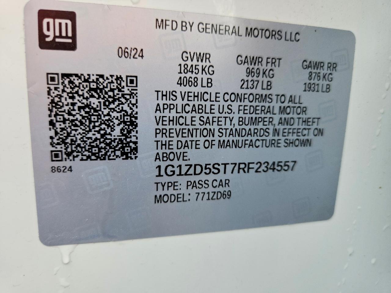 2024 CHEVROLET MALIBU LT photo 23