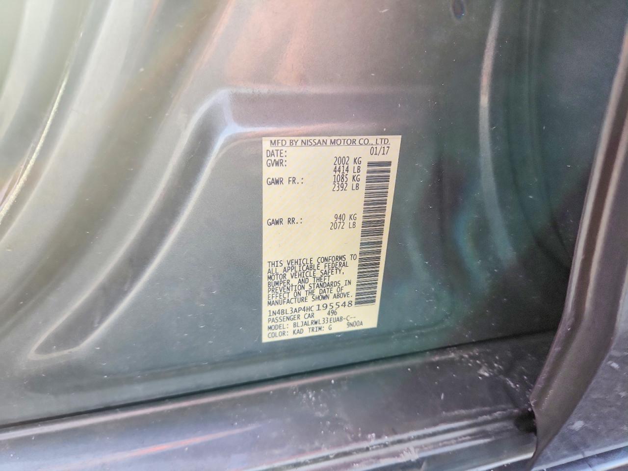 2017 NISSAN ALTIMA 3.5 SL photo 12