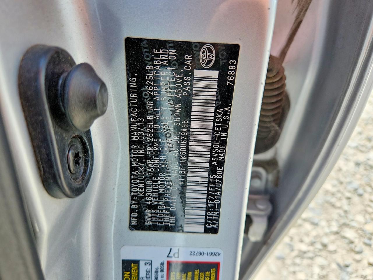 2013 TOYOTA CAMRY SE photo 37
