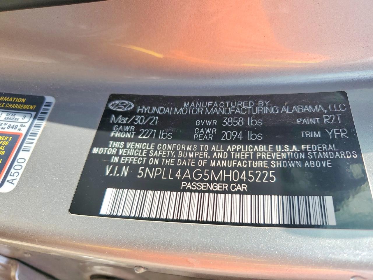 2021 HYUNDAI ELANTRA SE photo 23